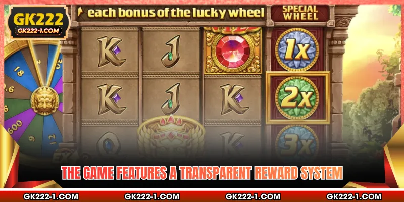 The game features a transparent reward system