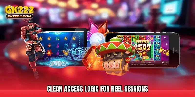 Clean access logic for reel sessions