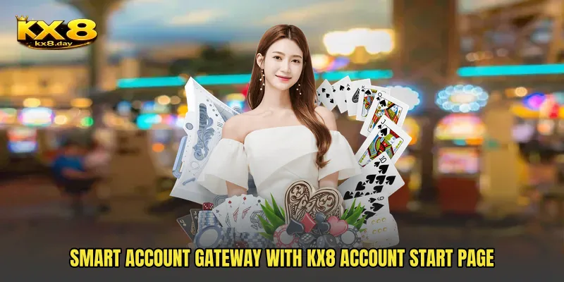Smart account gateway with KX8 Account Start Page